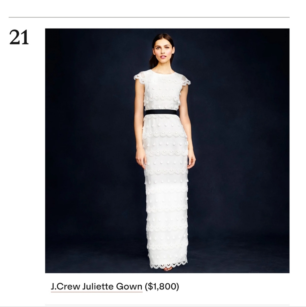 J. Crew Wedding Juliette Gown Ivory - 8